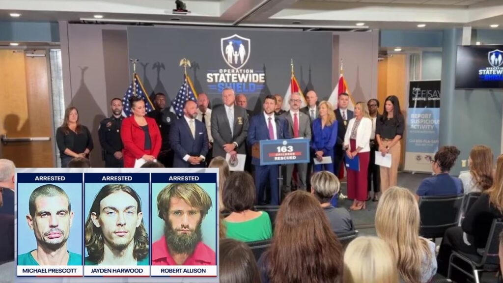 163 Missing Florida Children Rescued in Historic Statewide Operation as 3 Suspects Arrested and More Investigations Underway