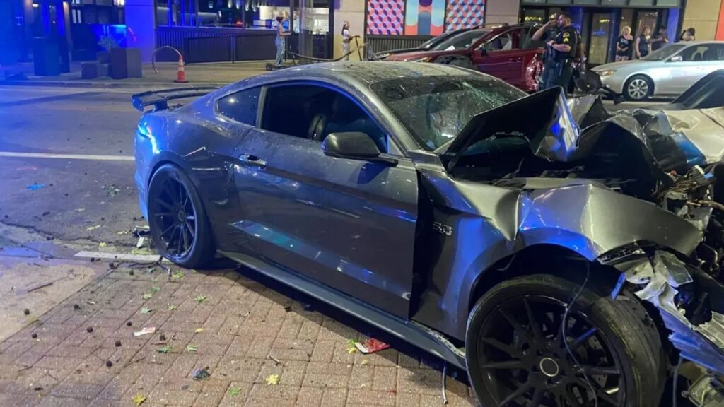 Downtown Dallas Crash Leaves 4 Hospitalized After Mustang Runs Red Light at 50+ MPH