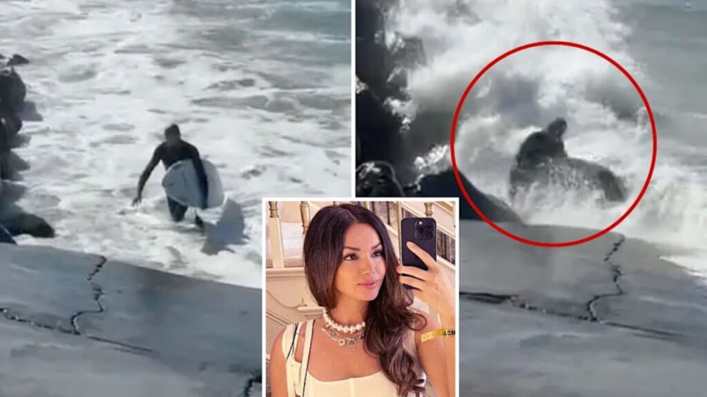 California Woman Jumps Into Churning Surf to Save Unconscious Surfer After Monster Wave Slams Him Into Rocks